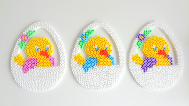 Perles hama paques easter poussin repasser
