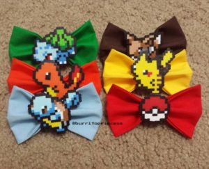 Pokemon noeud cheveux perles hama repasser