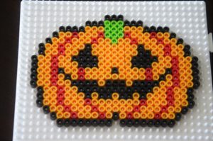 Citrouille halloween perles a repasser perler beads