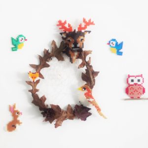 Attrape reve cerf automne perles hama repasser
