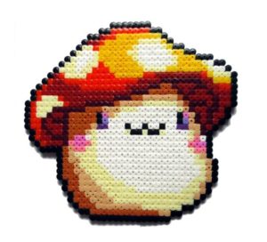 Automne champignon perles hama repassser