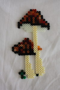 Champignon perles hama repasser models automne