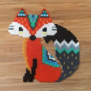 Renard perles hama automne repasser modeles