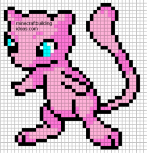 Mew pokemon perles hama repasser