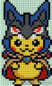Pikachu perles hama repasser modeles pokemon gratuit