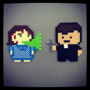 Exorcist halloween horreur perles hama repasser