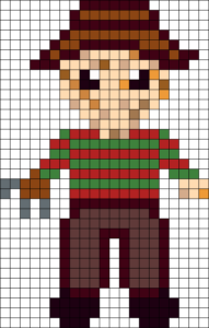 Freddy kruger perles hama repasser halloween