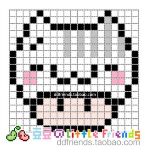 Champignon mario chat perles hama repasser