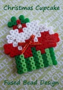 Cupcake noel perles hama repasser