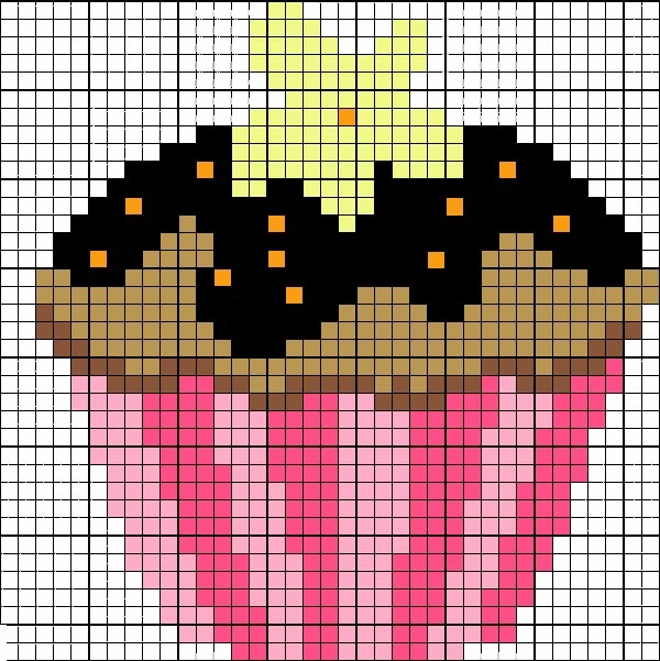 Cupcake perles hama repasser 5