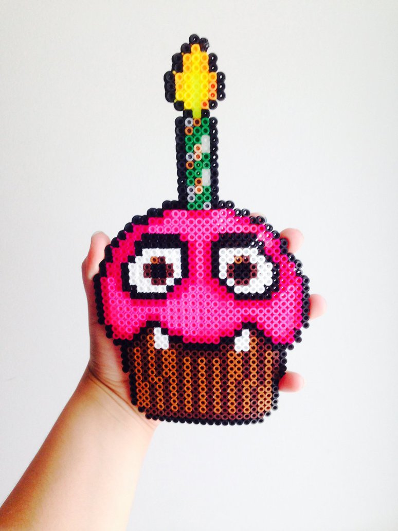 Cupcake perles hama repasser