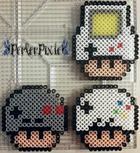 Champignon mario bros modeles hama repasser