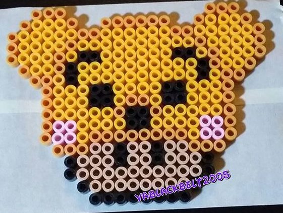 Champignon mario winnie ourson perles hama repasser