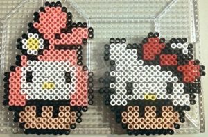 Mymelody hellokitty mushroom mario perles hama repasser perler