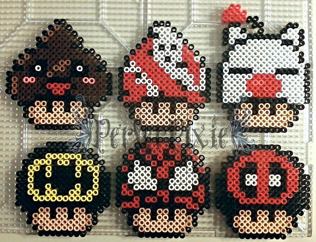 Superheros spiderman champignon mario perles hama repasser