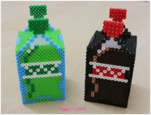 Bouteilles coca 3d perles a repasser hama