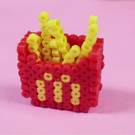Frites macdonald perles hama repasser
