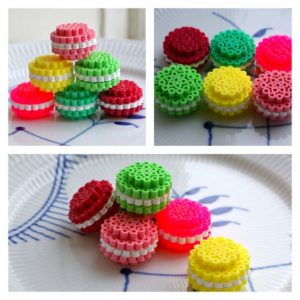 Macarons perles a repasser hama dinette