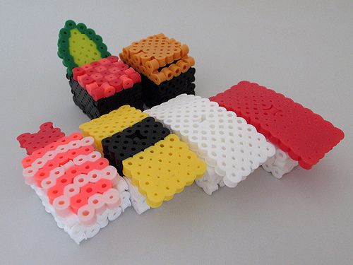 Sushi 3d dinette perles a repasser hama