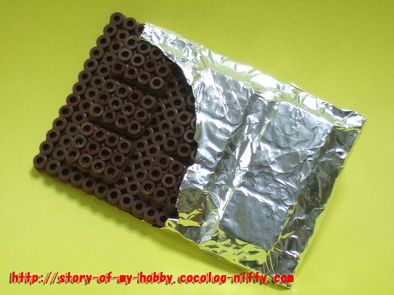 Tablette chocolat 3d perles a repasser hama