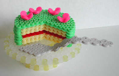 Tarte pie perles a repasser hama dinette