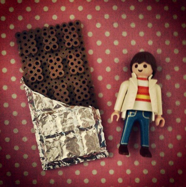 Barre de chocolat 3d perles a repasser hama jpg