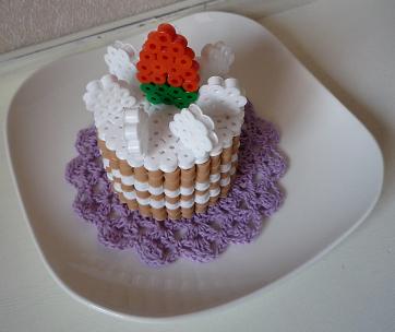 Fraisier 3d perles a repasser hama