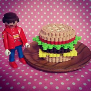 Hamburger perles a repasser 3d dinette hama