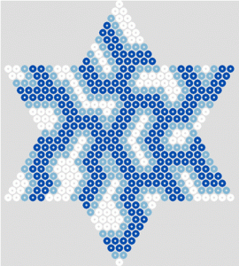 Etoiles noel perles a repasser hama hiver