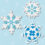 Winter: snowballs and white blanket in Hama beads