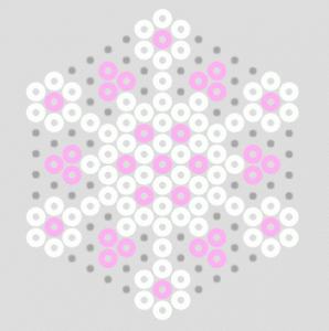 Flocons noel perles a repasser hama hiver 6