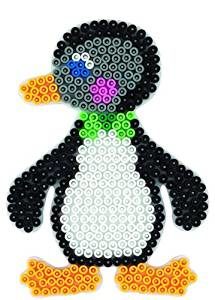 Pingouin hiver perles a repasser hama