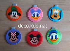 Boules noel disney suspension perles hama repasser beads