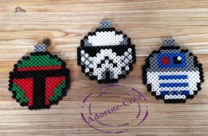 Boules noel star wars perles a repasser hama