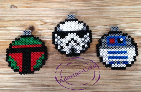 Boules noel star wars perles a repasser hama