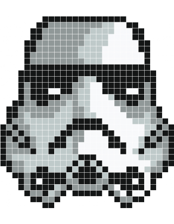 Casque trooper star wars perles hama a repasser perler beads
