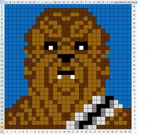 Chewbacca perles hama a repasser 300×263