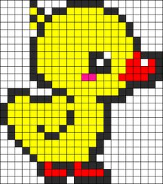 Canard perles a repasser hama oiseaux