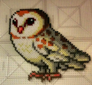 Chouette perles a repasser hama oiseaux