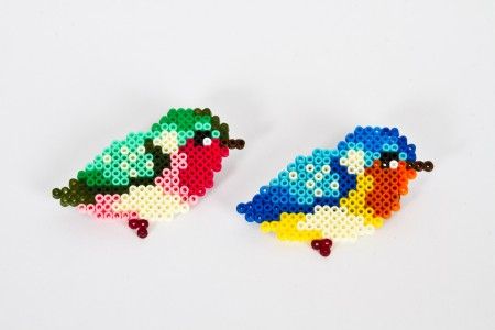 Beautiful birds to bring spring with Hama beads
