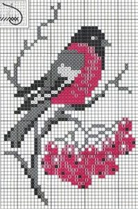 Oiseaux perles a repasser hama branche arbre