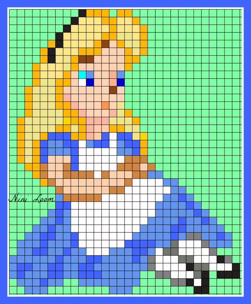 Alice assise perles a repasser hama