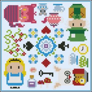 Alice au pays des merveilles disney perles a repasser hama