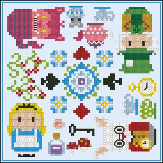 Alice au pays des merveilles disney perles a repasser hama