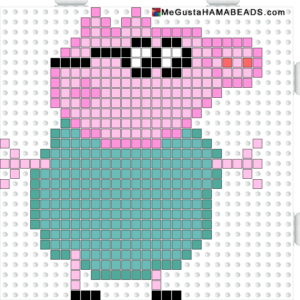 Papa pig peppa perles a repasser hama