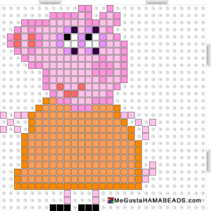 Perles a repasser hama maman pig peppa