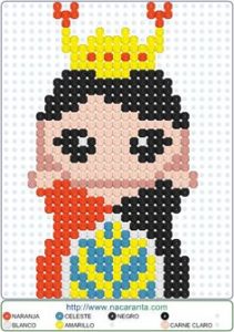 Reine perles a repasser hama alice disney