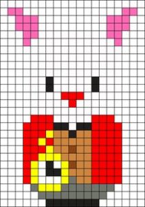 Lapin alice pays merveilles perles a repasser hama