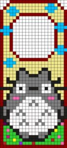 Porte perles a repasser totoro hama