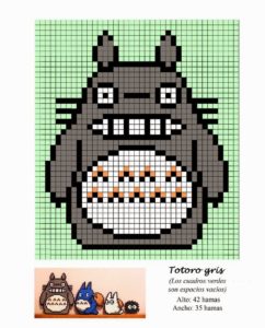 Totoro perles a repasser hama miazaki